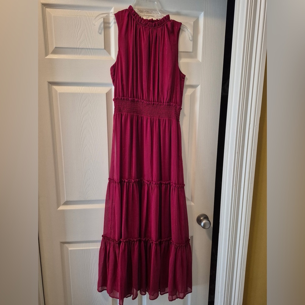 Draper James Burgundy Maxi Dress